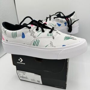 NWT Converse Skid Grip CVO Sneakers Unisex Archive Print - White Geometric 80’s